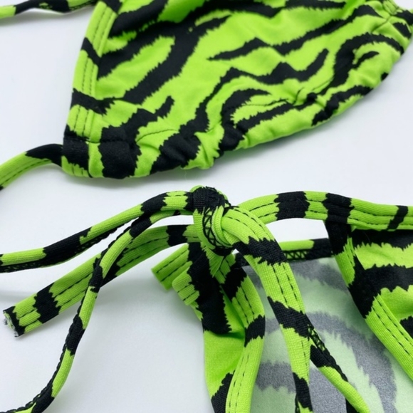 Lot of 3 Classic String Bikinis Zebra Animal - Picture 9 of 10